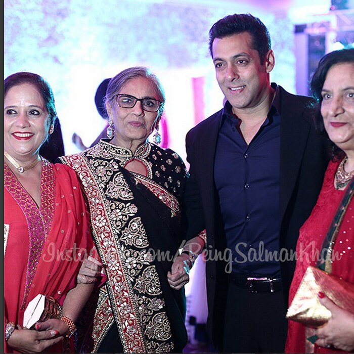 Arbaaz, Salman and Shera with guests.
