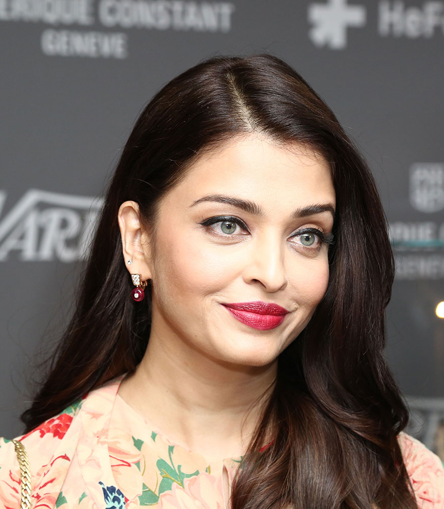 Aishwarya Rai Bachchan poses for photographers on arrival at the Variety and UN Women Panel discussion, during the 68th international film festival, Cannes
