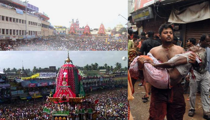 পুরীতে রথে ভিড়ের চাপে মৃত ২