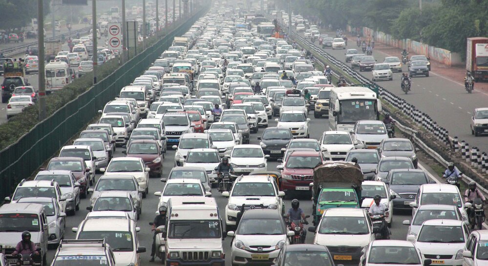 Traffic Jam in Gurgaon