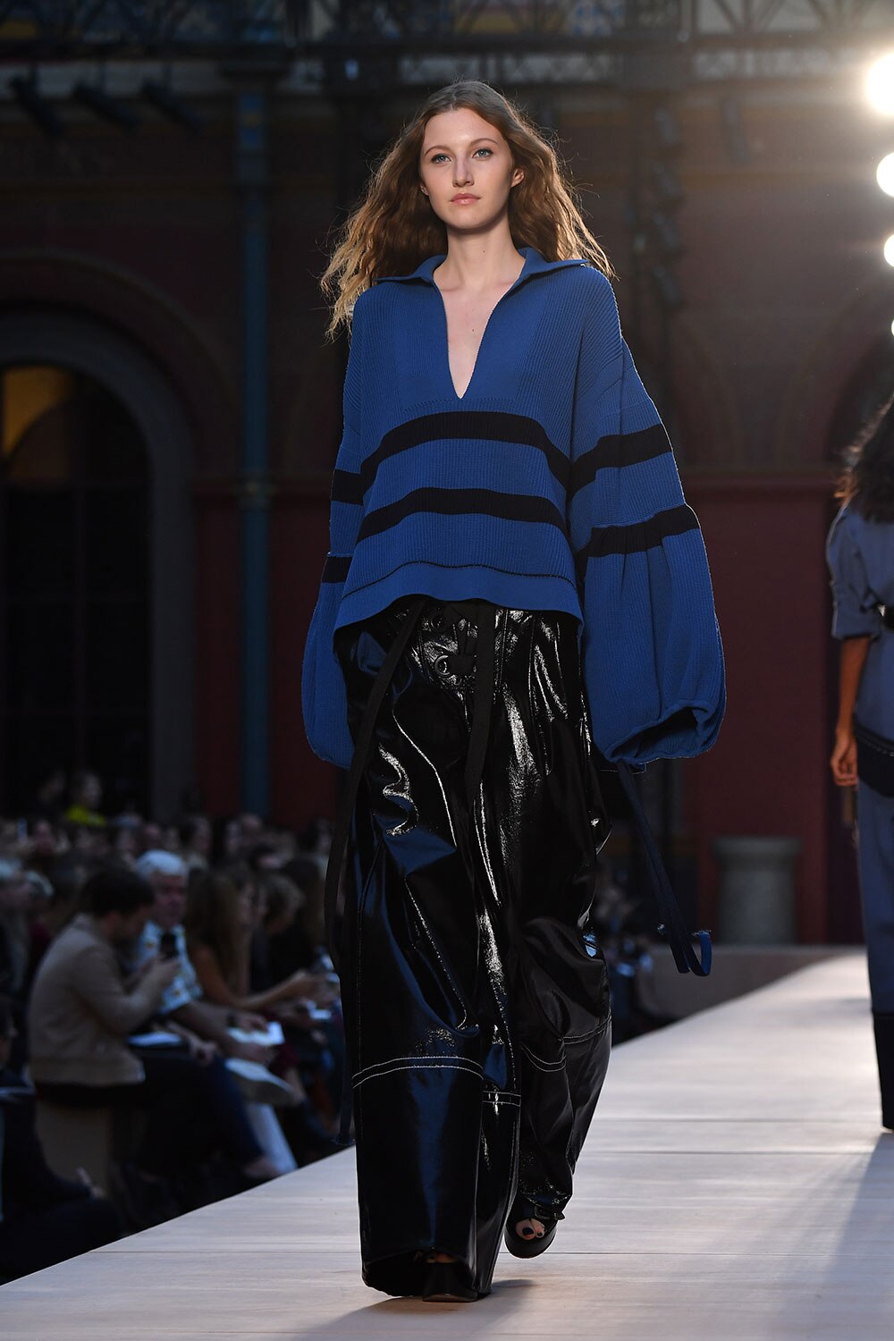 A Model walk the runway during the Sonia Rykiel show as part of the Paris Fashion Week Womenswear Spring/Summer in Paris, France