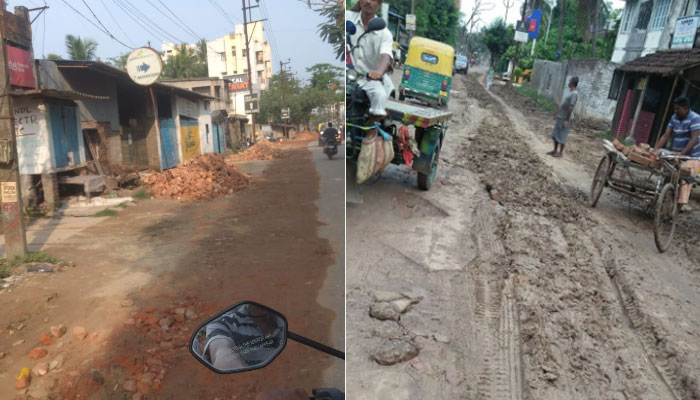 বেহাল রাস্তায় বেসামাল জনজীবন, নিস্তার চেয়ে চেয়ারম্যানকে গণ-ডেপুটেশন নাগরিকবৃন্দের   