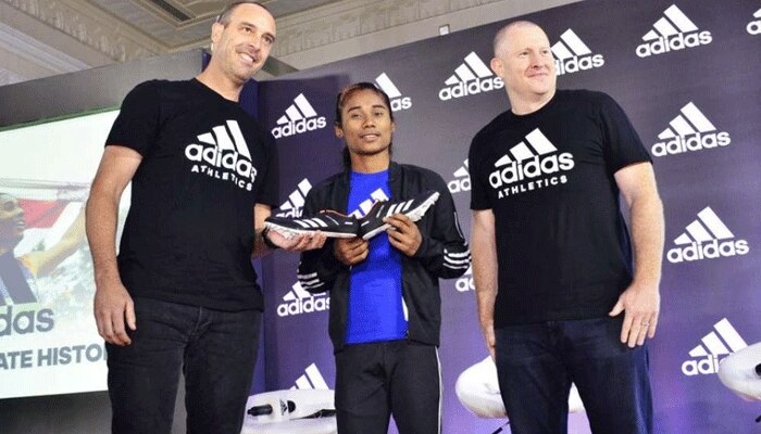 Golden Girl Hima Das signed up by Adidas 4