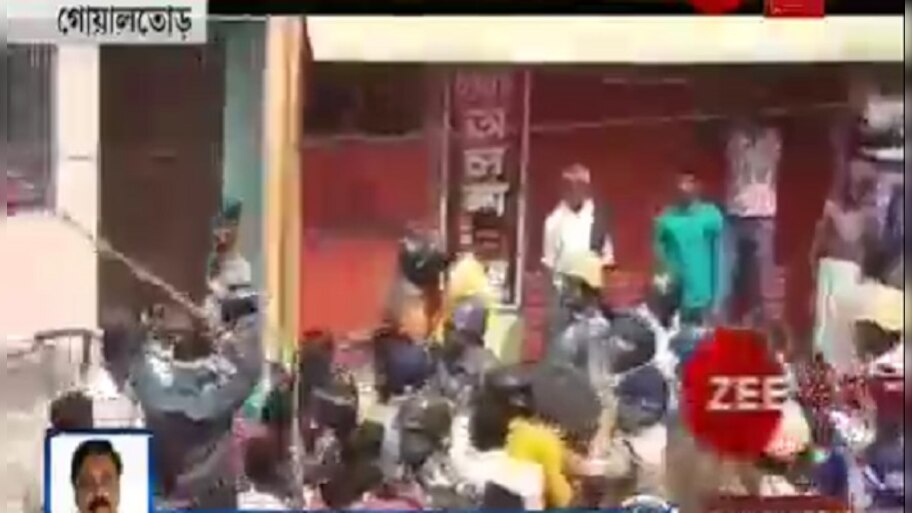 বাইক মিছিলে পুলিসের লাঠিচার্জ, পাল্টা বিজেপির ইটে জখম ডিএসপি