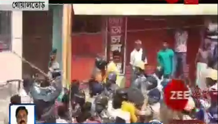 বাইক মিছিলে পুলিসের লাঠিচার্জ, পাল্টা বিজেপির ইটে জখম ডিএসপি বাইক মিছিলে পুলিসের লাঠিচার্জ, পাল্টা বিজেপির ইটে জখম ডিএসপি