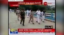 Central Forces doing route march at various sections of the state