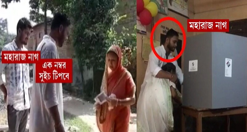 বলে দিচ্ছেন কত নম্বর বোতাম, ক্যামেরায় ধরা পড়ল নিজে গিয়ে বোতামও টিপছেন যুবক!