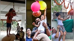 'দহি হান্ডি' ফাটিয়ে জন্মাষ্টমী পালন ছোট্ট তৈমুর, আজাদ ও ভিয়ানের