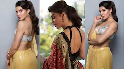 দেশি শাড়িতেও 'হট' জ্যাকলিন