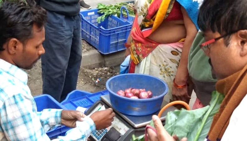 Onion prices in Kolkata