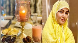 লকডাউনের মধ্যে ইফতার পার্টির আয়োজন, ভাইরাল হিনা খানের ছবি 