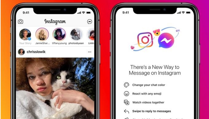  সরাসরি মেসে়ঞ্জার থেকে ইনস্টাগ্রামে চ্যাট, নতুন সুবিধা আনল ফেসবুক