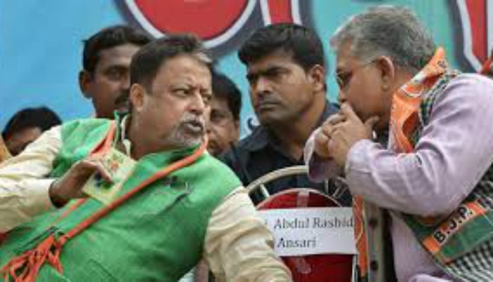 দুর্গাপুজো করছে BJP? দিলীপ বললেন &#039;না&#039;, উল্টো কথা মুকুলের