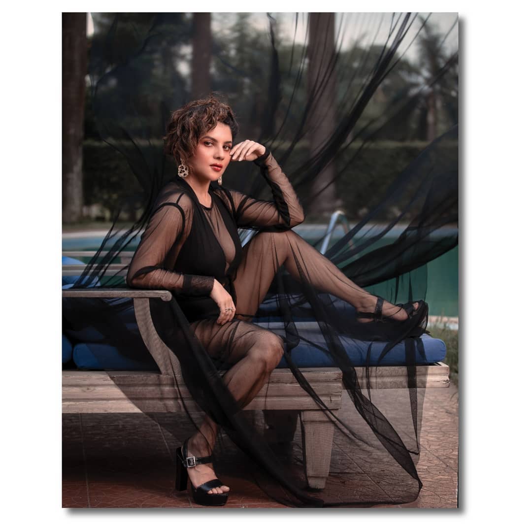 Actress Payel Sarkar's Hot photoshoot in black monokini | কালো মনোকিনির সঙ্গে নেটের ওভার কোট ...