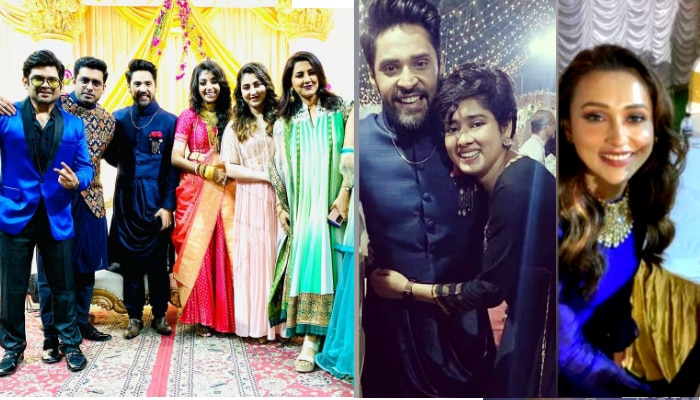 Mimi Chakraborty, Ankush, Oindrila, Bonnie, Kaushani present at Devlina ...