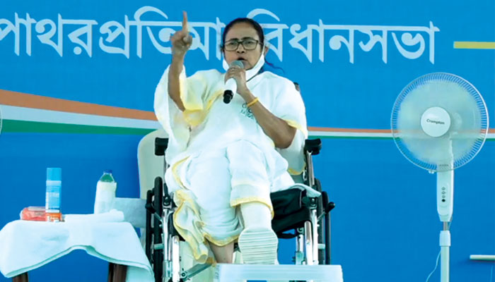 WB Assembly Election 2021: বিনা পয়সায় চাল দিই আমরা, বিজেপিকে বলুন ফ্রিতে LPG দিতে: Mamata