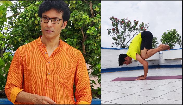 International Yoga Day:  শূন্যে শরীর ভাসিয়ে যোগায় মগ্ন Tota Roy Chowdhury 