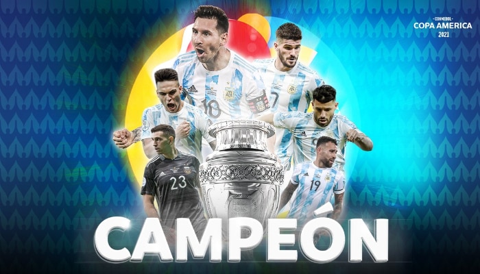 Copa America 2021: মারাকানার রং নীল-সাদা, কোপা আমেরিকা চ্যাম্পিয়ন আর্জেন্টিনা