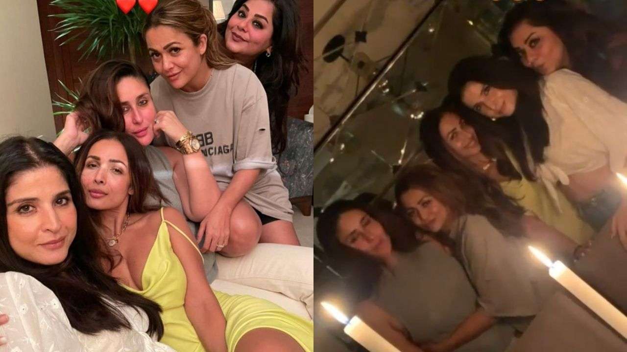 Kareena Kapoor with Malika Arora, Amrita Arora and Maheep Kapoor