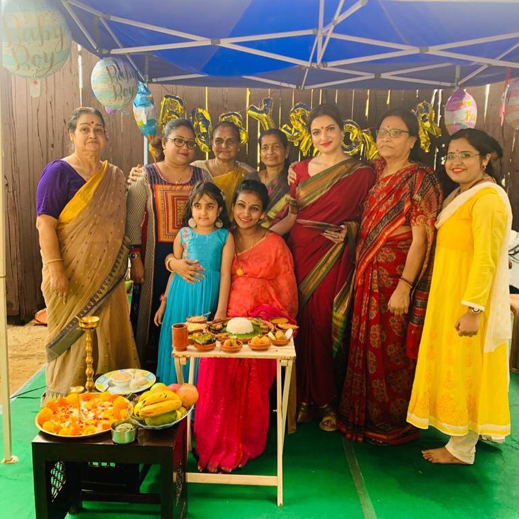 Tanusree Chakraborty post Baby Shower Ceremony pic