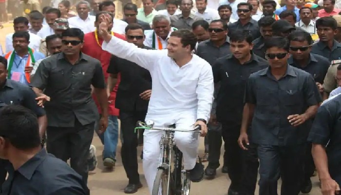 Petrol Price Hike: দিল্লির রাজপথে অভিনব প্রতিবাদ, Cycle Rally করলেন Rahul Gandhi