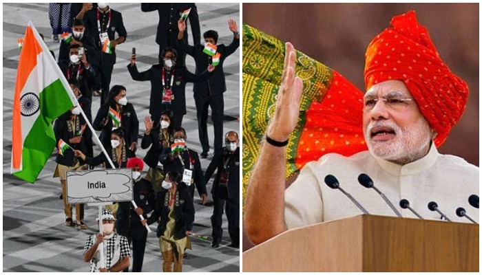 PM Modi: টোকিও অলিম্পিক্সের টিম ১৫ অগাস্ট লাল কেল্লায়, মোদীর &#039;বিশেষ অতিথি&#039; সকলে