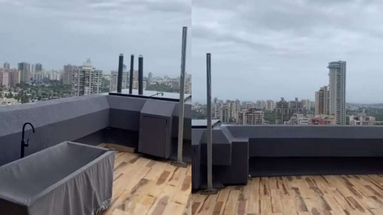  Shaheer Sheikh and Ruchikaa Kapoor's terrace