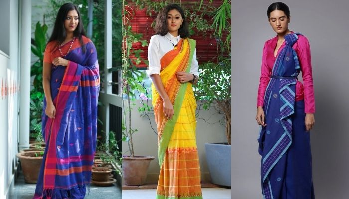 Although the sari of Shantipur and Phulia weavers of Bengal is well known, there are some subtle differences between the two sari