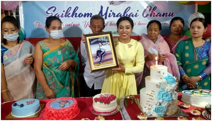 Mirabai Chanu getting birthday gift