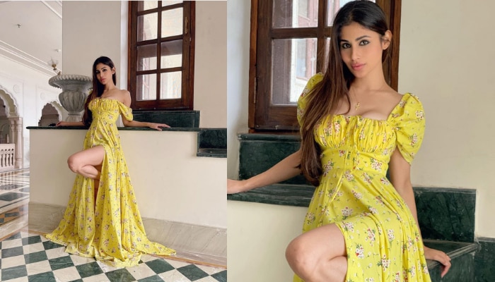 Mouni Roy in Yellow Dress