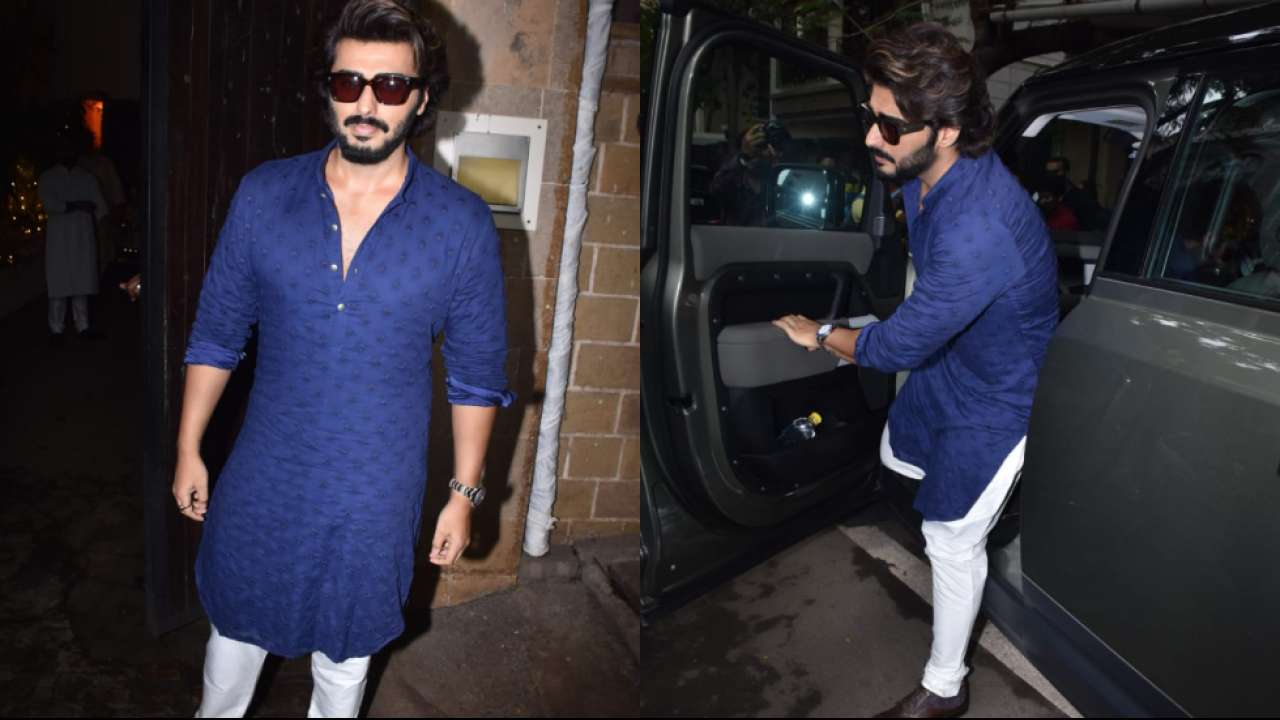 Arjun Kapoor arrives at Anil Kapoor's residence