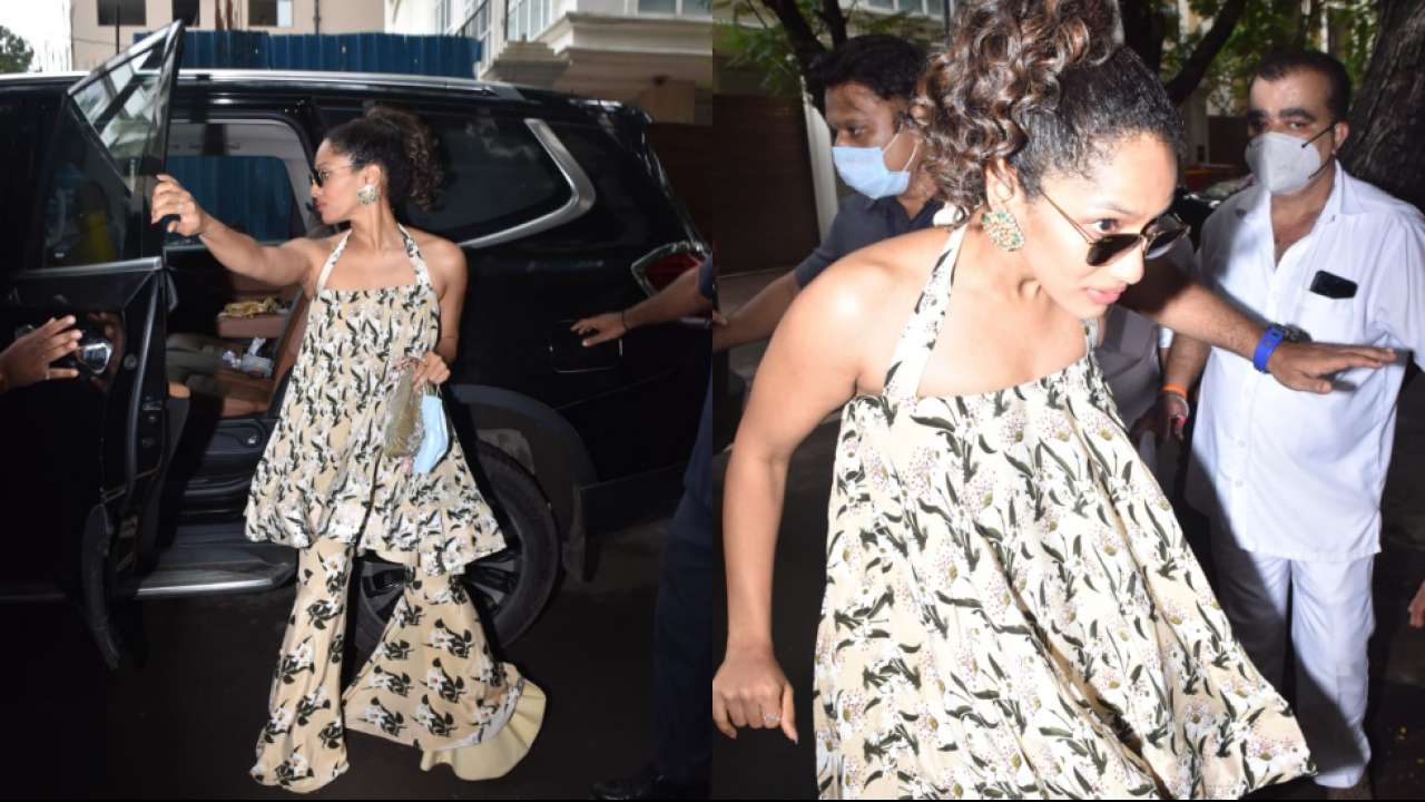 Masaba Gupta arrives at Anil Kapoor's residence