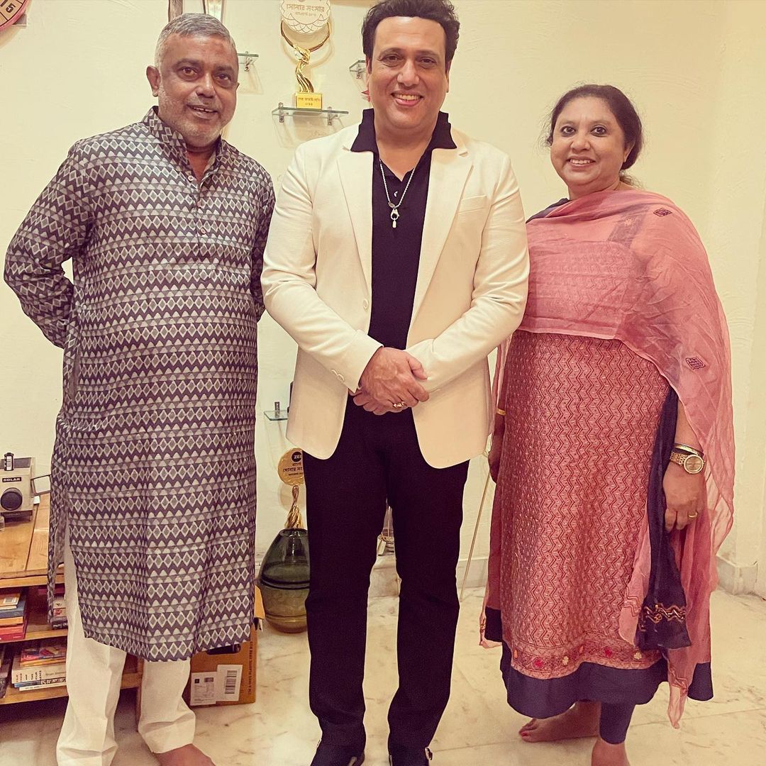 Govinda with Debasish Kumar & Devjani Kumar