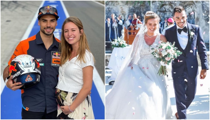 Miguel Oliveira tied the knot with long-term pregnant partner Andreia Pimenta