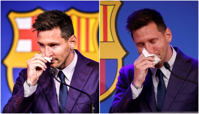 Messi tear soaked handekerchief