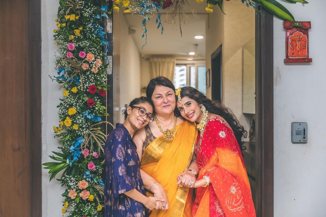 Charu Asopa with her mother-in-law