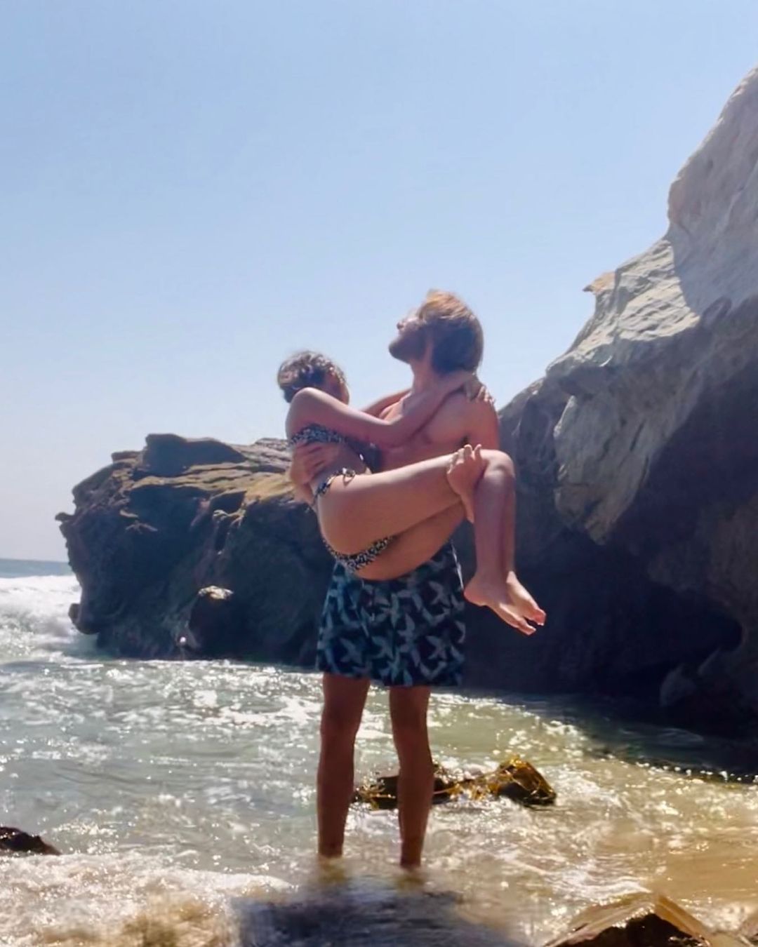 Aaliyah and Shane on the beach