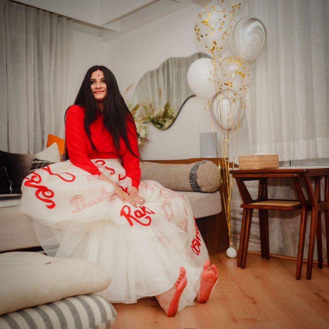 Rhea Kapoor's dressup at the after wedding party