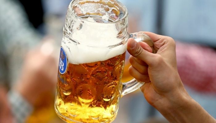 Beer works great to reduce stress