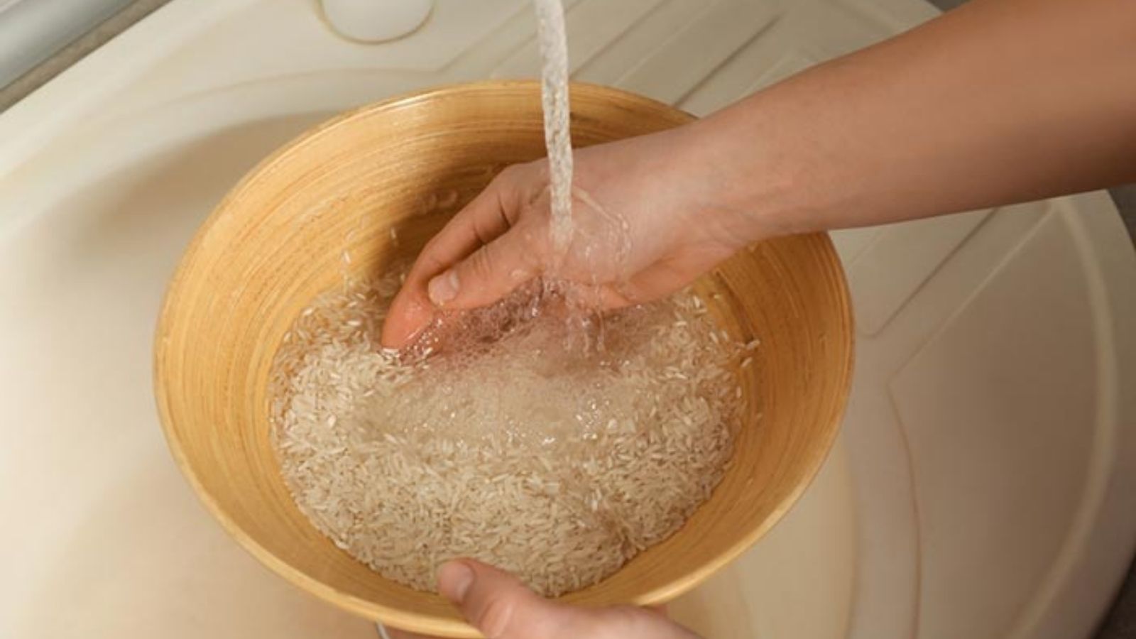 You can wake up in the morning and wash your face with rice water