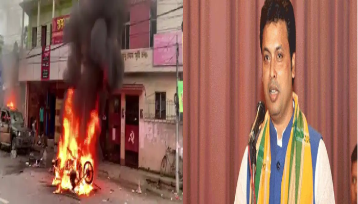 Tripura: CPI(M) এবং BJP-র মধ্যে খণ্ডযুদ্ধ ত্রিপুরায়, আগুন বাম কার্যালয়ে
