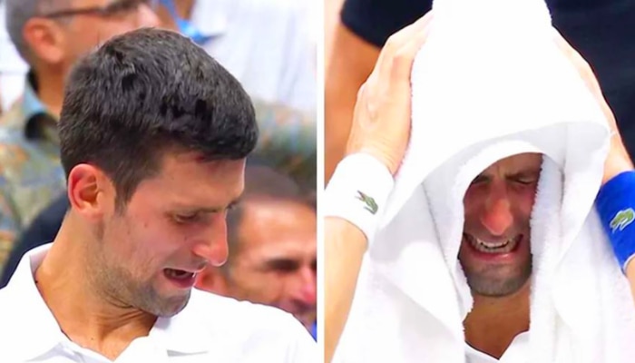 Novak Djokovic: তোয়ালেতে মুখ লুকিয়ে কাঁদছেন জকোভিচ! যে দৃশ্য ভাবা যায় না