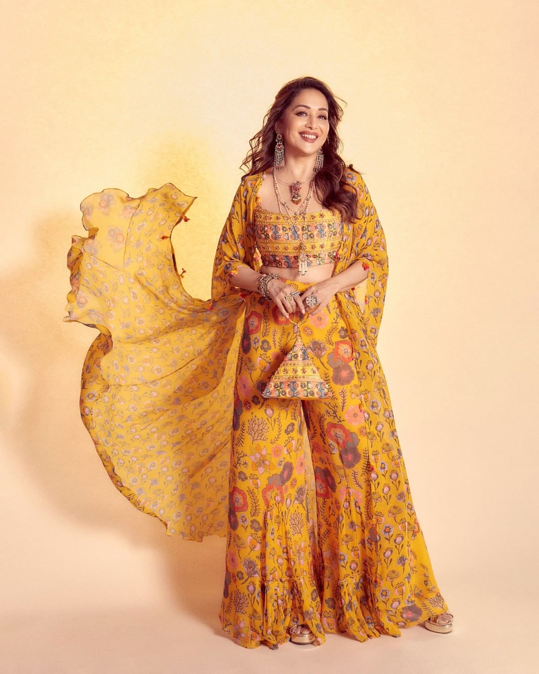 Madhuri in yellow dress