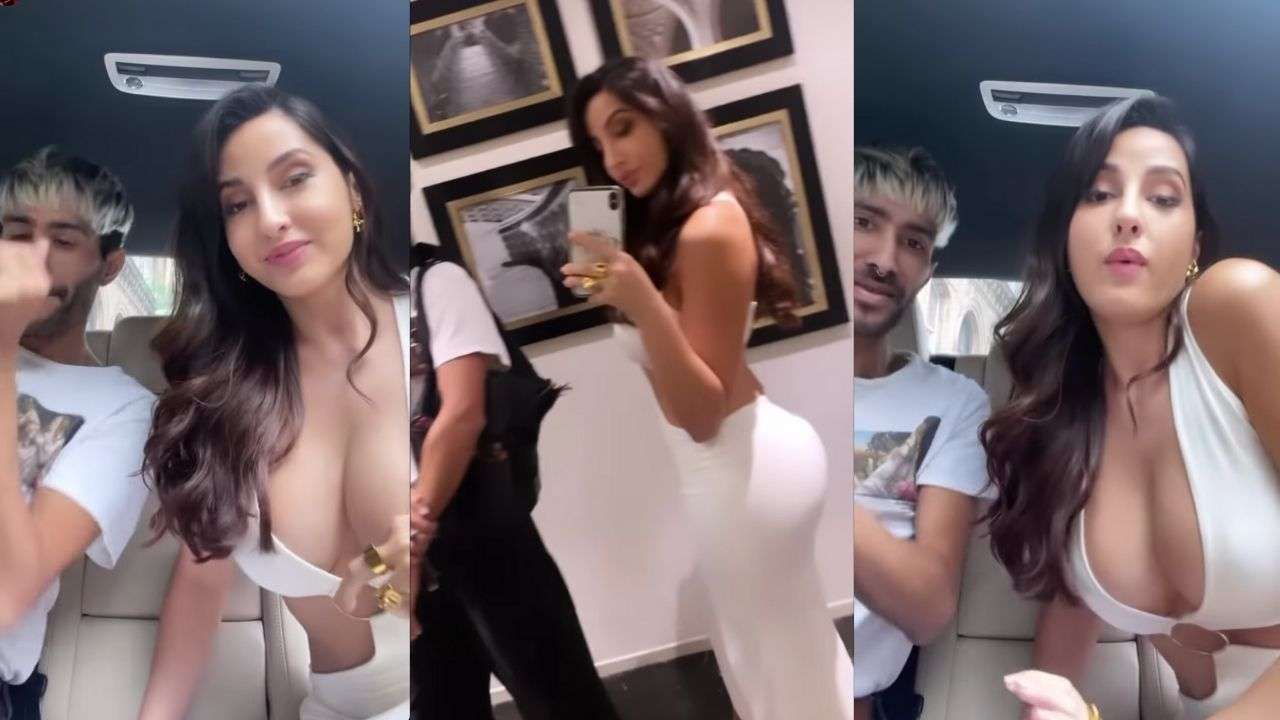 বন্ধুর সঙ্গে গাড়িতে গান গাইলেন নোরা Nora Fatehi sings in the car with a friend