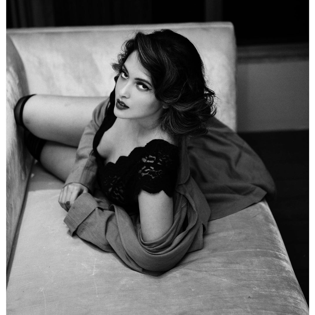 Riya Sen Dev in monochrome