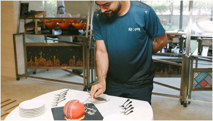 Rashid Khan birthday cake