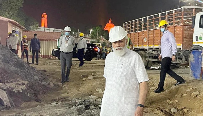 Modi visits site