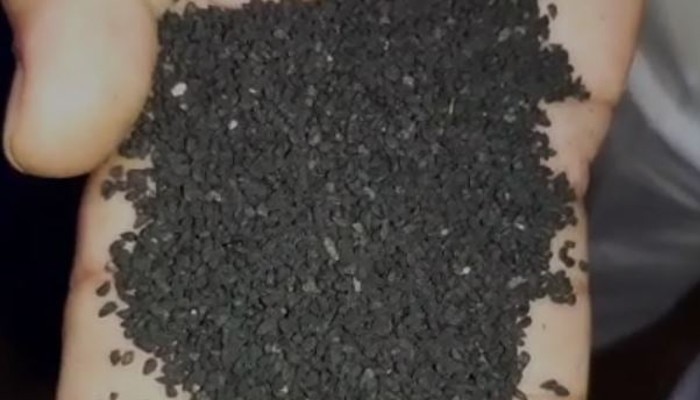 Burnt mobil is used with black cumin in Kolkata