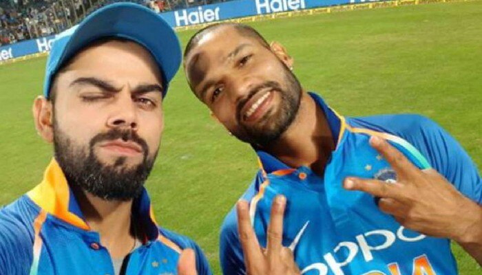 WT20: Shikhar Dhawan-এর ব্যাটিং স্টান্স নকল করলেন Virat Kohli, ভিডিও ভাইরাল 