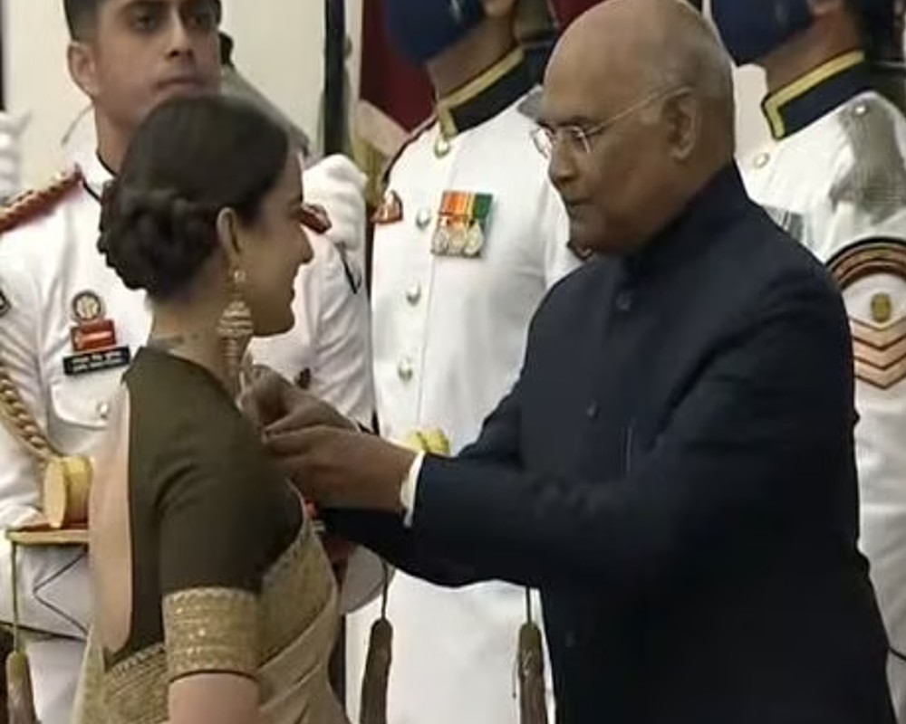 Kangana receives Padmashree